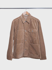 Folke Wilde Wale Corduroy Chore Jacket Utility Khaki