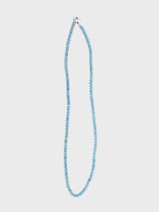 Hematite Roundel Beads Necklace Turquoise
