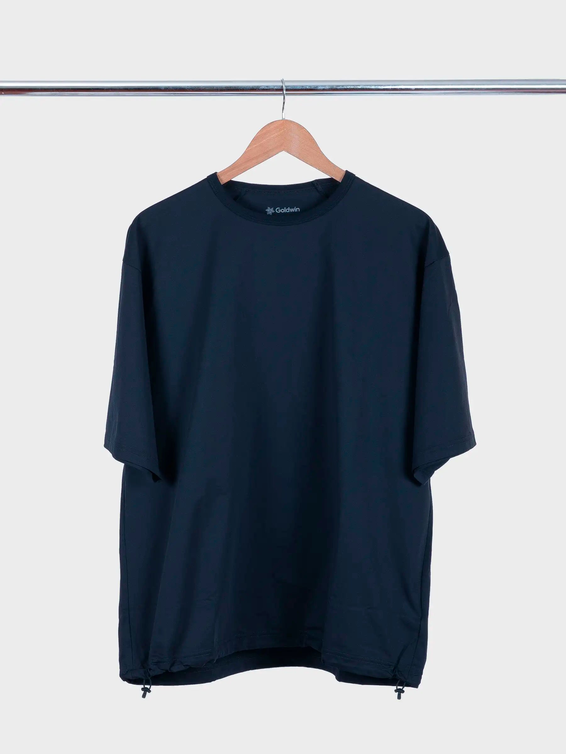 High Gauge Shirring T-shirt Black