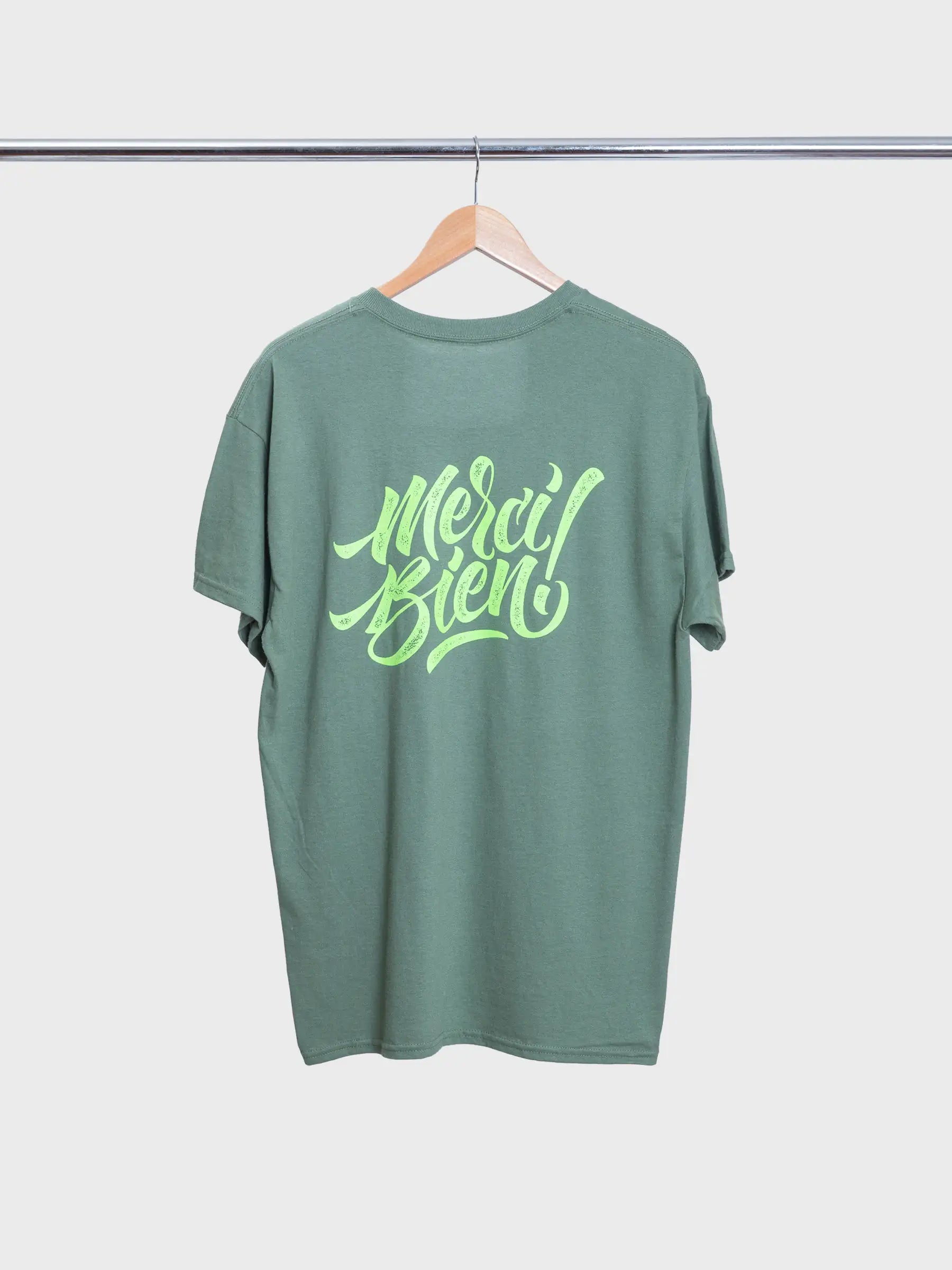 Merci Bien Tee Green/Green