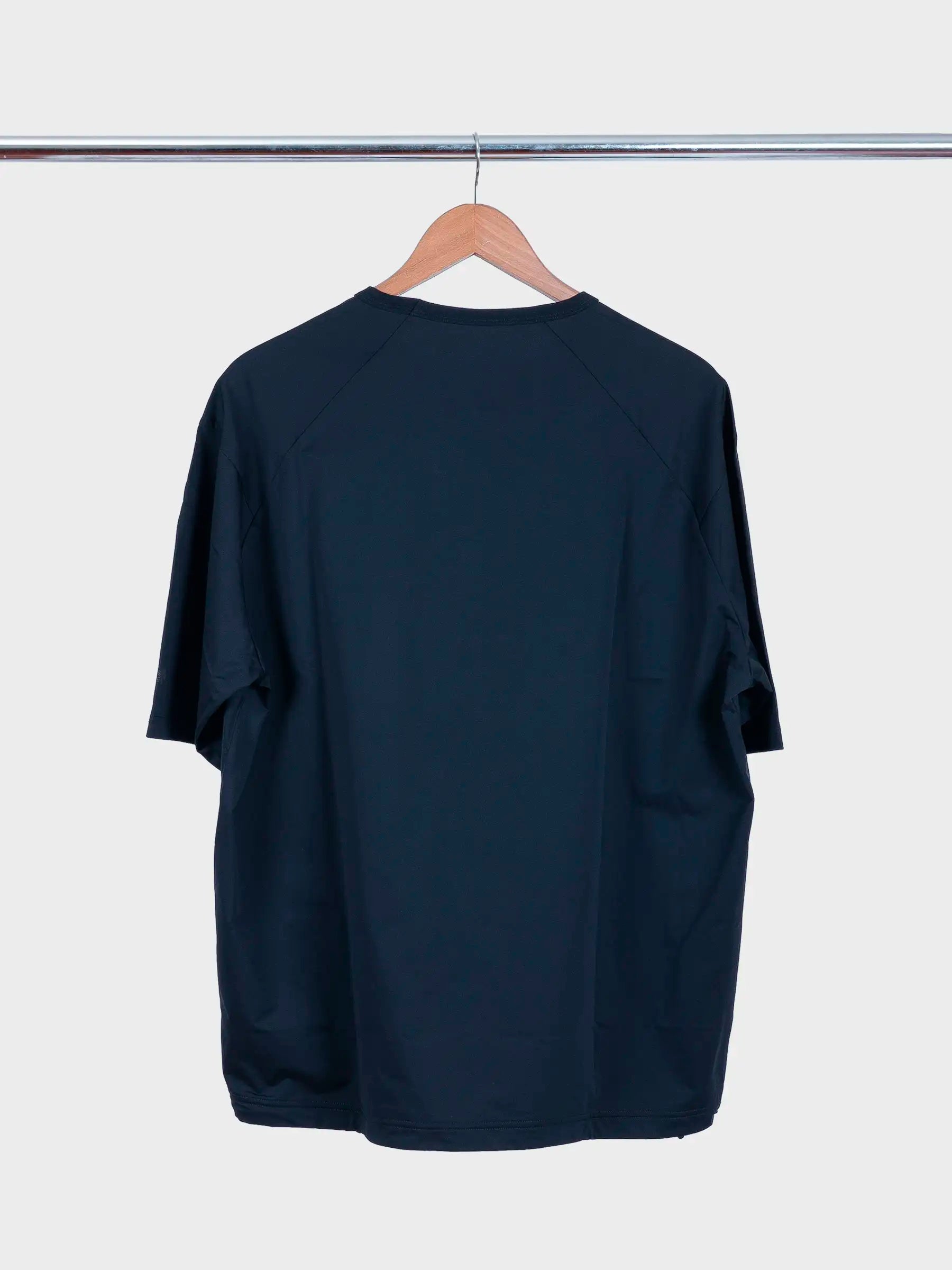 High Gauge Shirring T-shirt Black