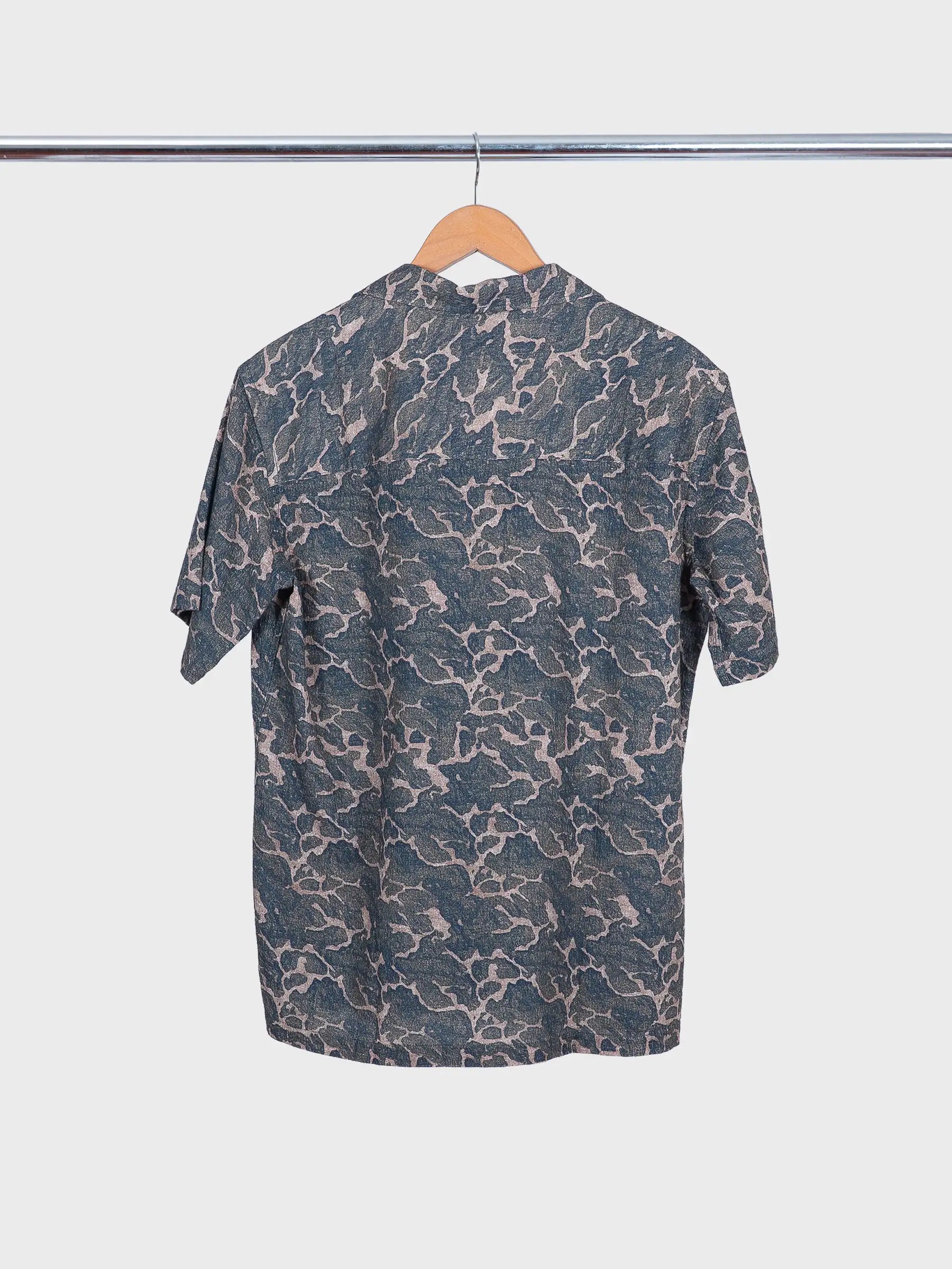 Crammond Shirt Landscape Print Olive