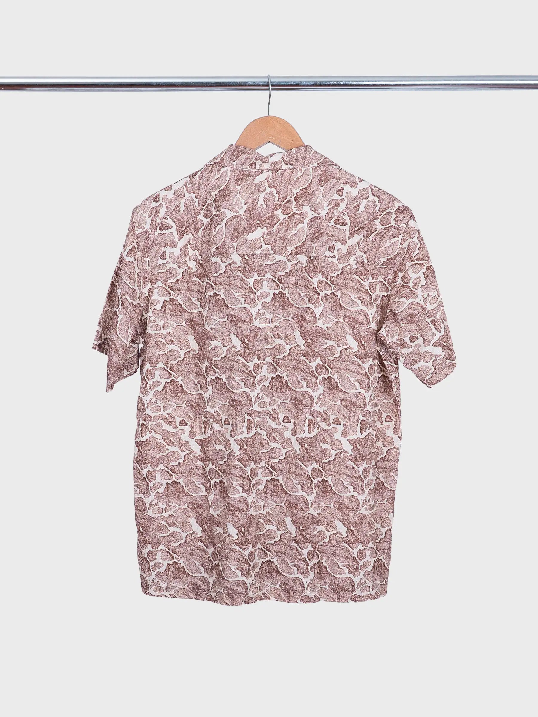 Crammond Shirt Landscape Print Brown