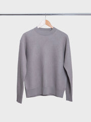 Rom Boiled Wool Crewneck Walnut