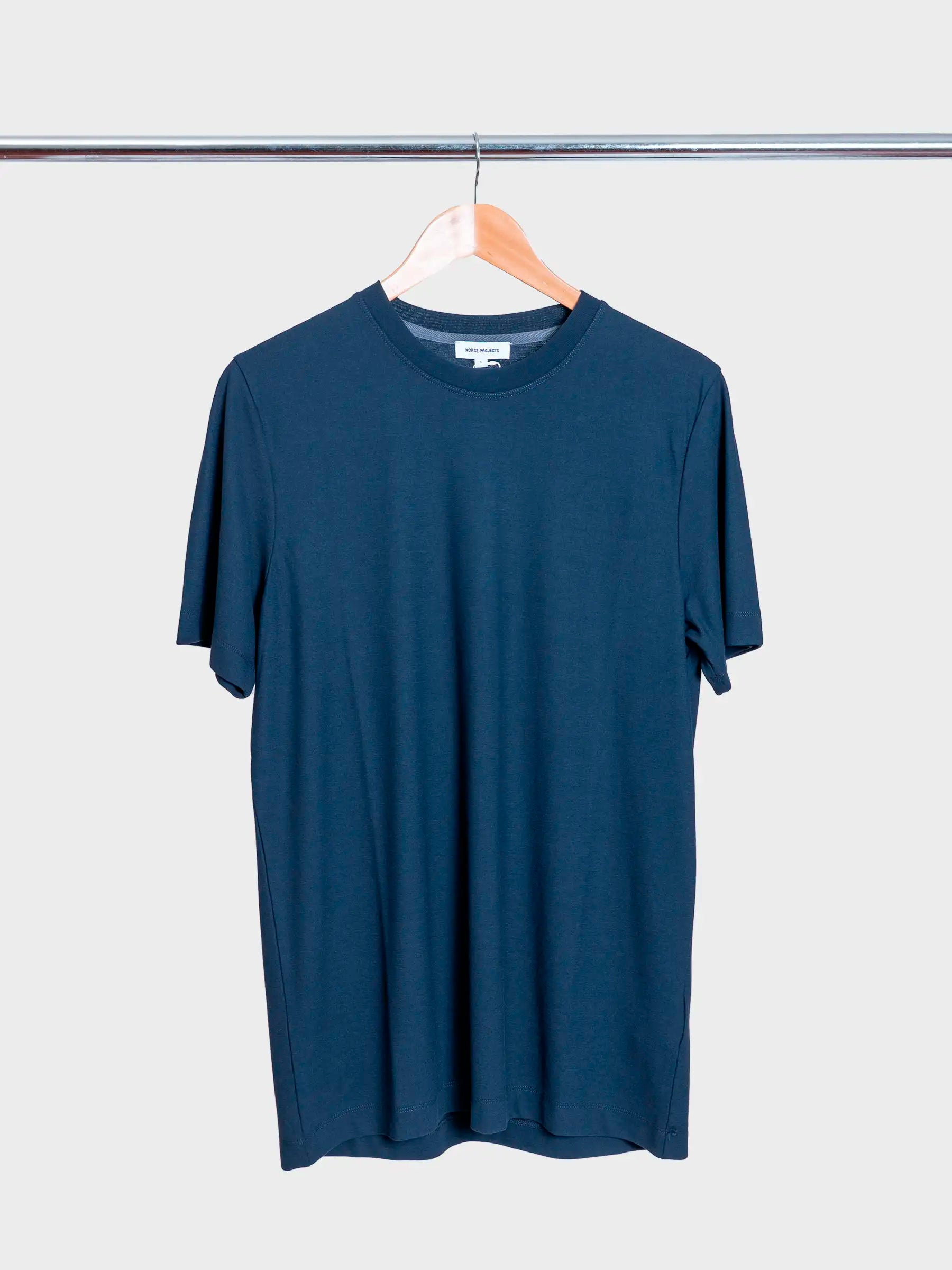 Jakob Cotton Crepe T-Shirt Dark Navy
