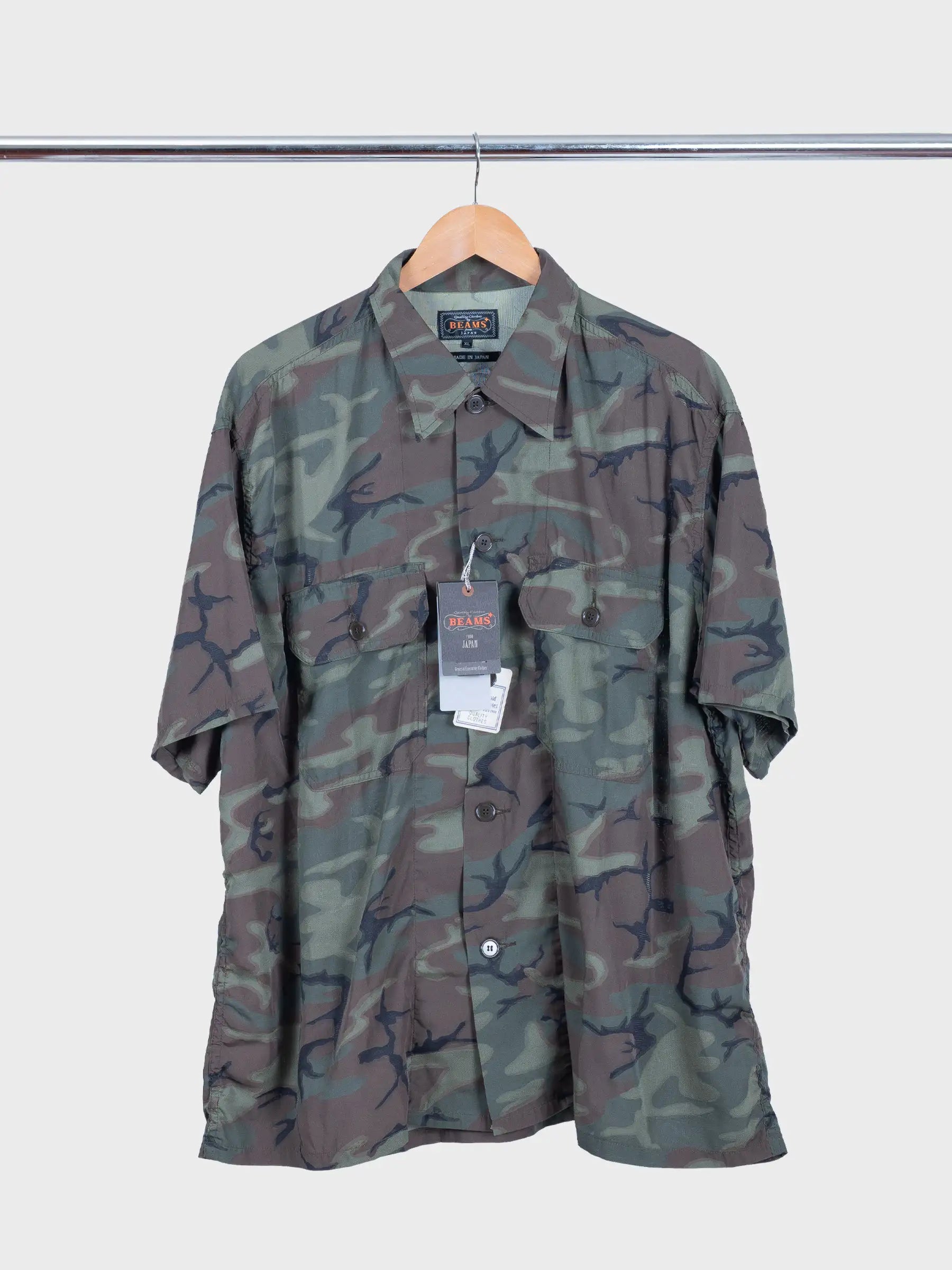 Mil-Sht Mesh Camo Jacquard Mapping Print