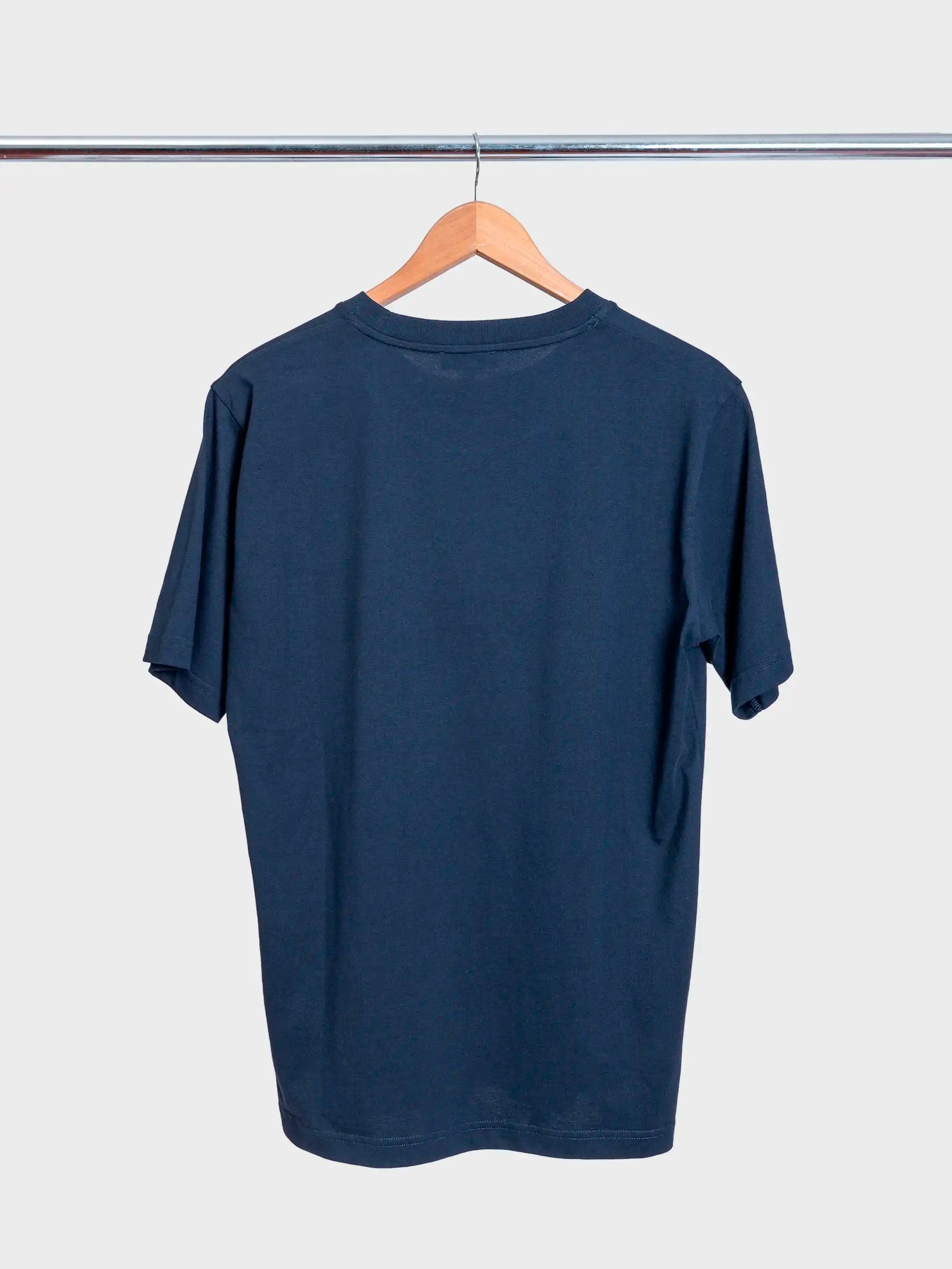 Johannes Organic Norse Logo Print T-Shirt Dark Navy