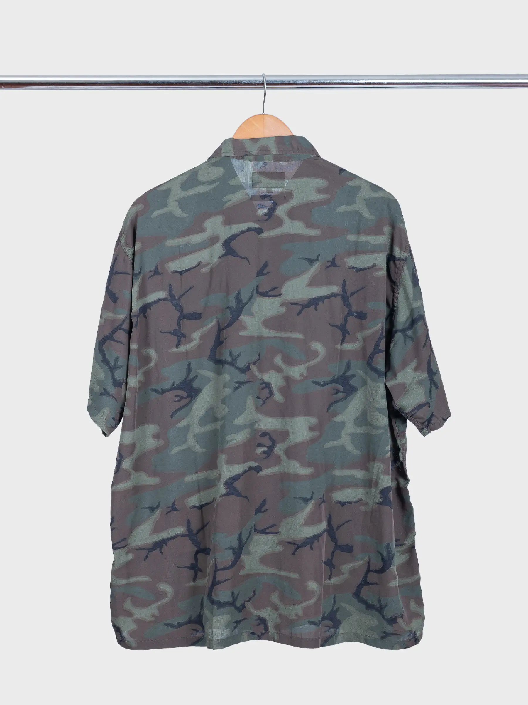 Mil-Sht Mesh Camo Jacquard Mapping Print