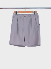 One Tuck Light Stretch Shorts Clay Beige