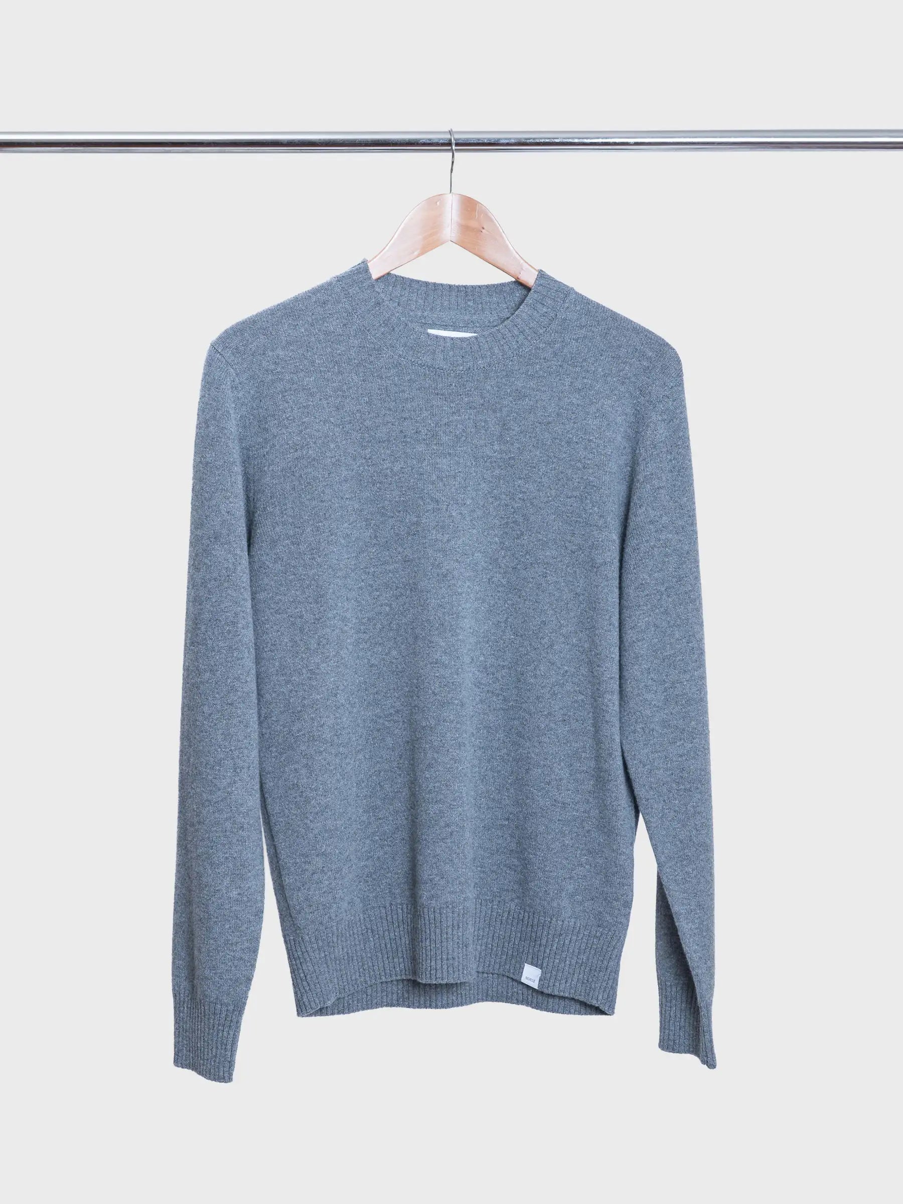 Standard Merino Lambswool Sweater Grey Melange