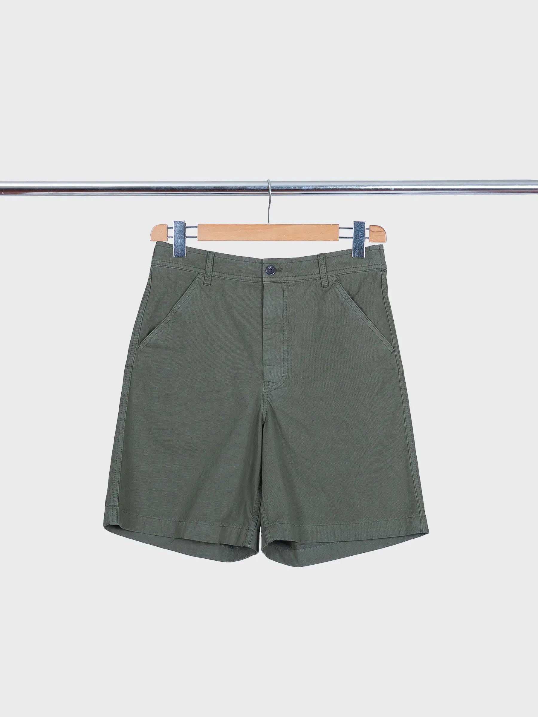 Kvitfjell Relaxed Cotton Twill Short Olive Night