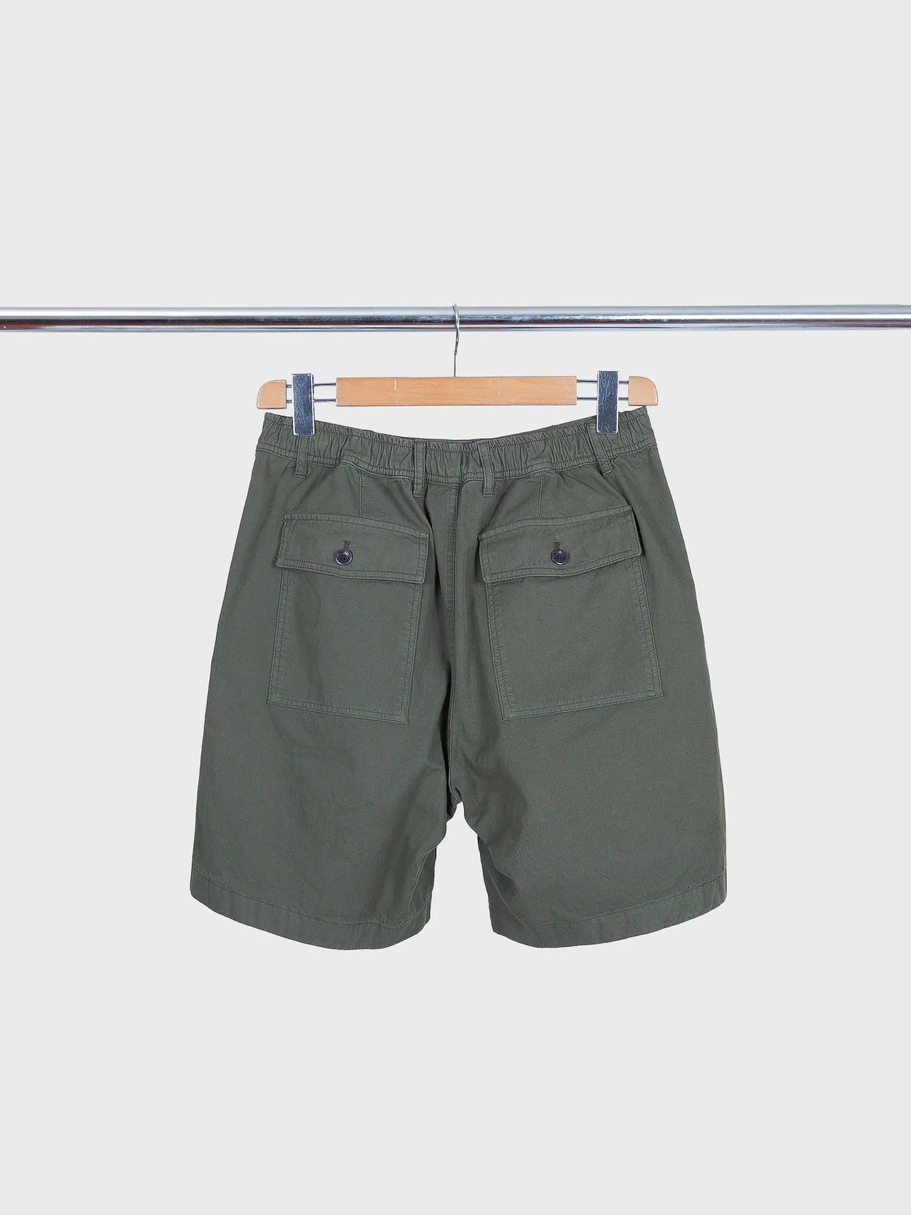 Kvitfjell Relaxed Cotton Twill Short Olive Night