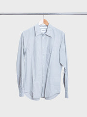 Algot Poplin Check Shirt Oatmeal