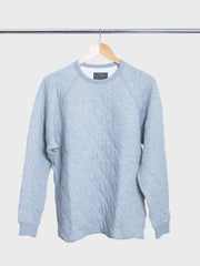 Raglan Military Quilted  Grey