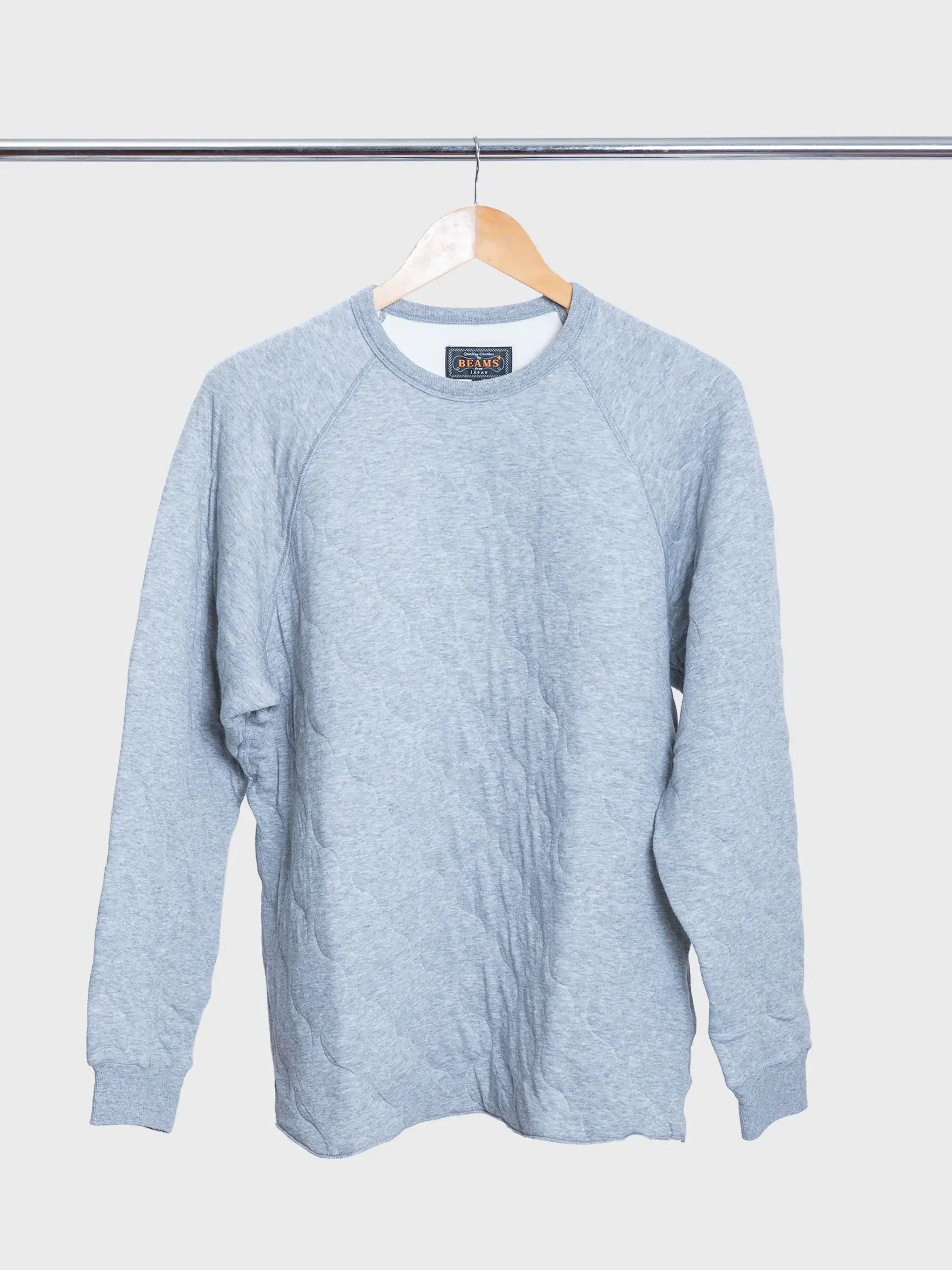 Raglan Military Quilted  Grey