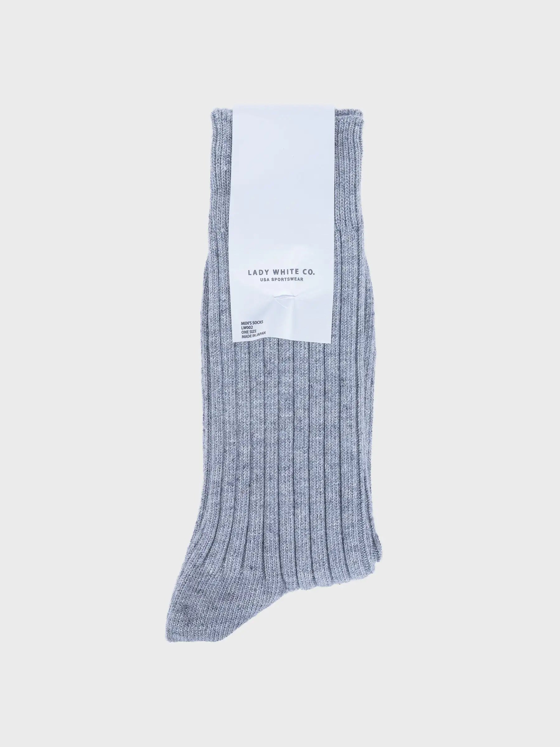 LW-C-Sock-Grey Melange