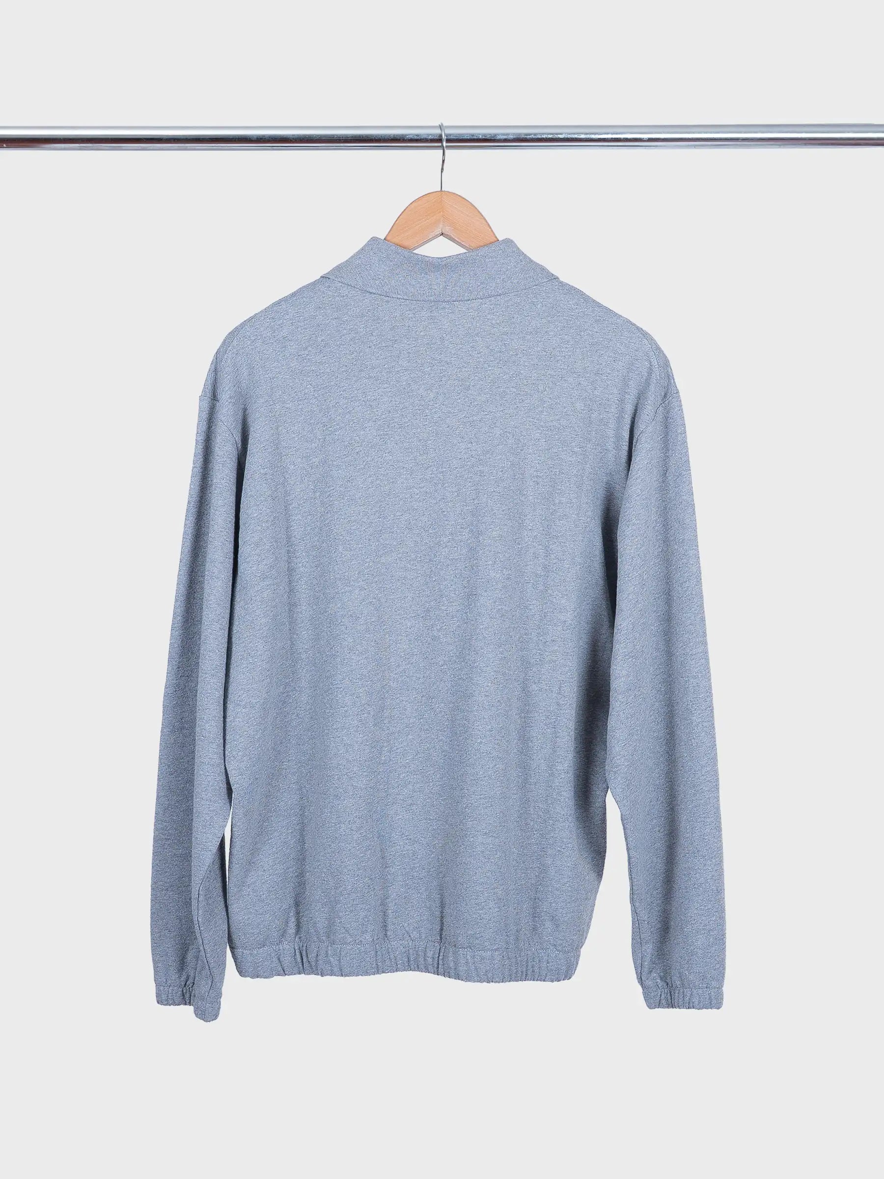 Sylane Relaxed Light Pile Jersey Polo Grey Melange