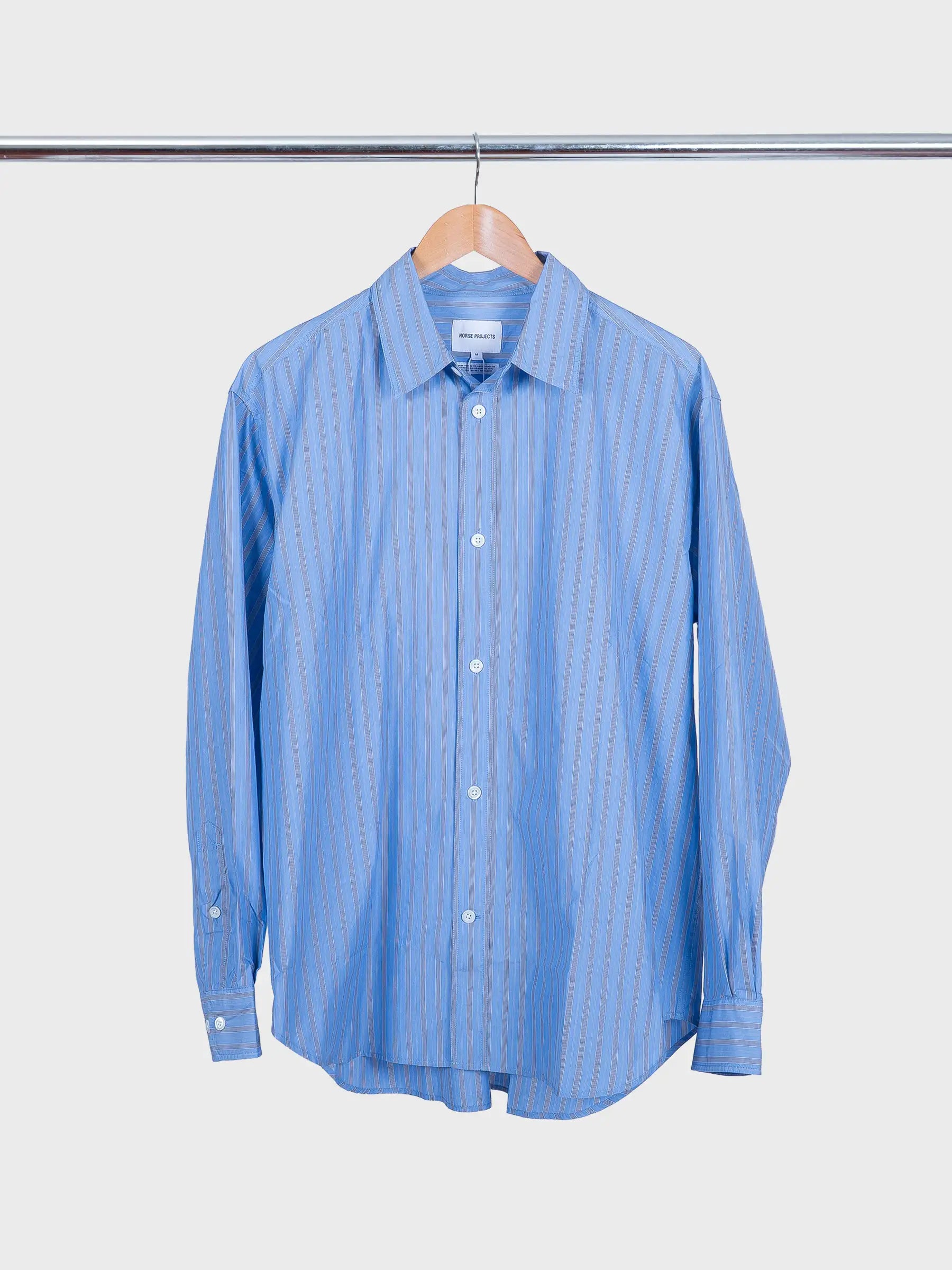 Espevik Fine Oversize Shirt Bel Air Blue