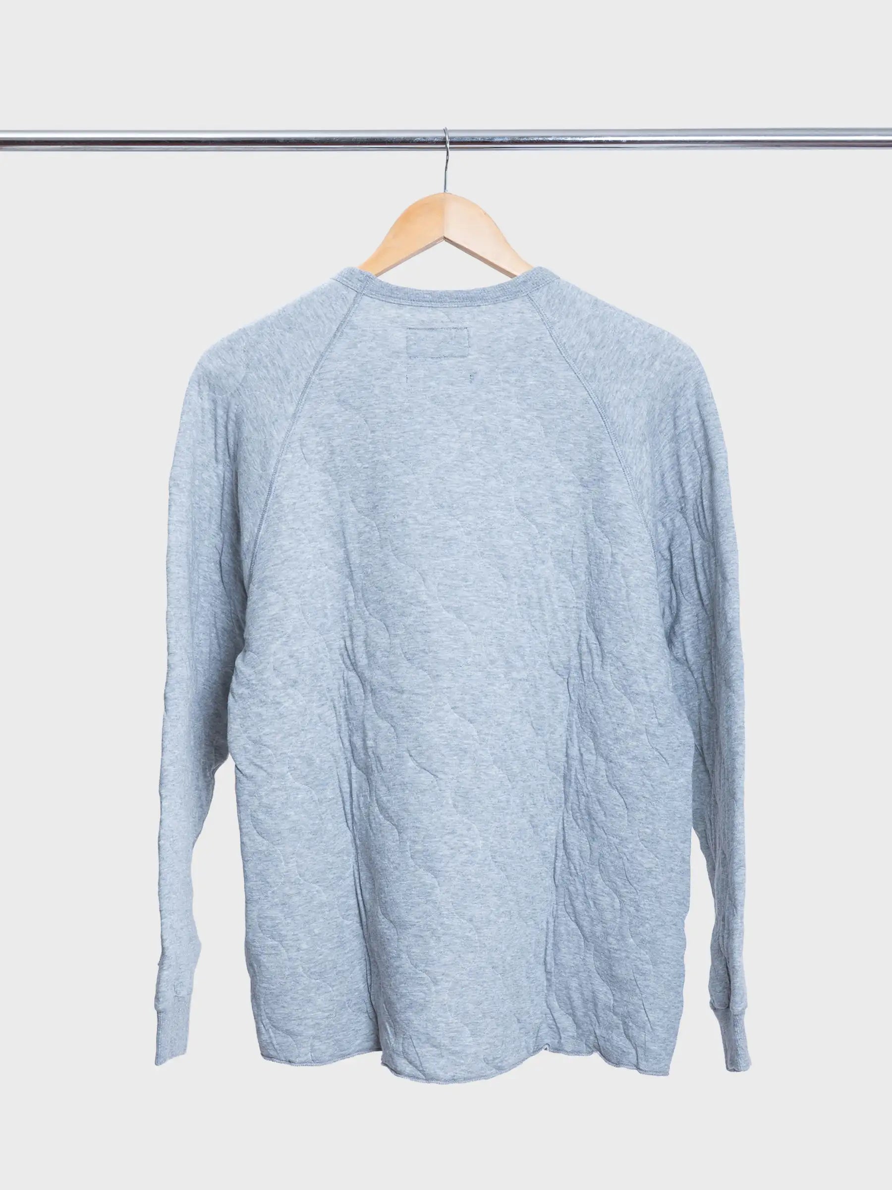 Raglan Military Quilted  Grey