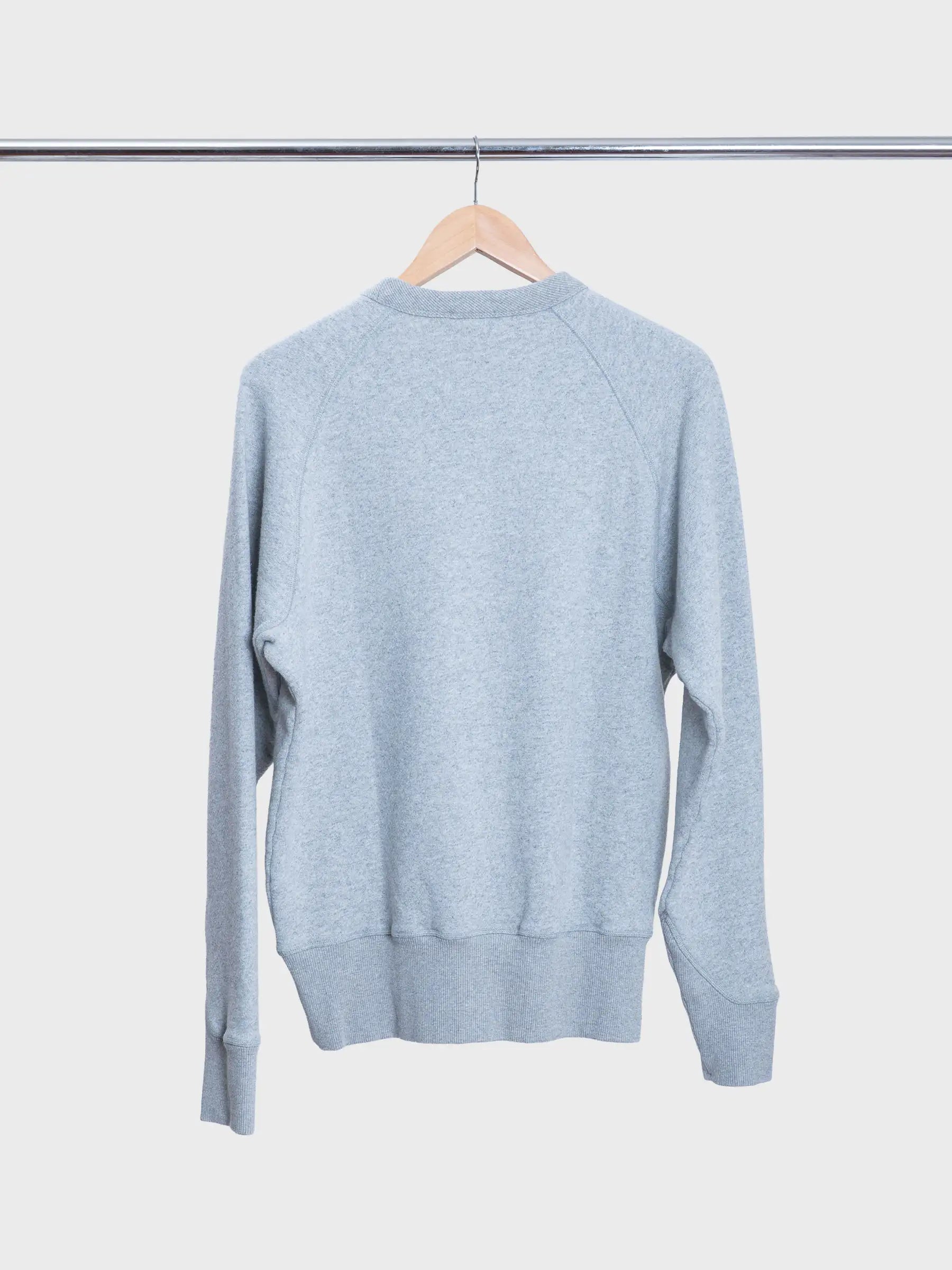 Marten Relaxed Cotton Wool Sweatshirt Grey Melange