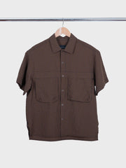 Zephyr Shirt Micro Check Off Black Ginger
