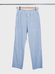 Seersucker Chef Pants Navy Stripes