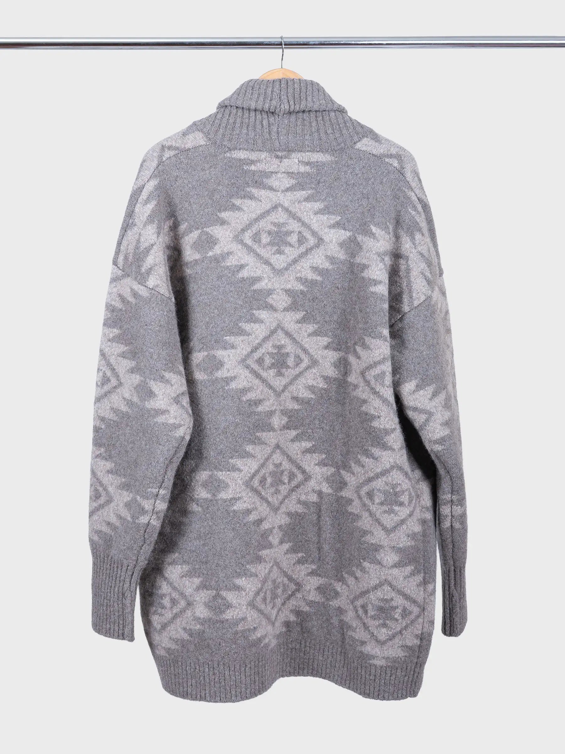 Gown Native Pattern Jacquard Beige