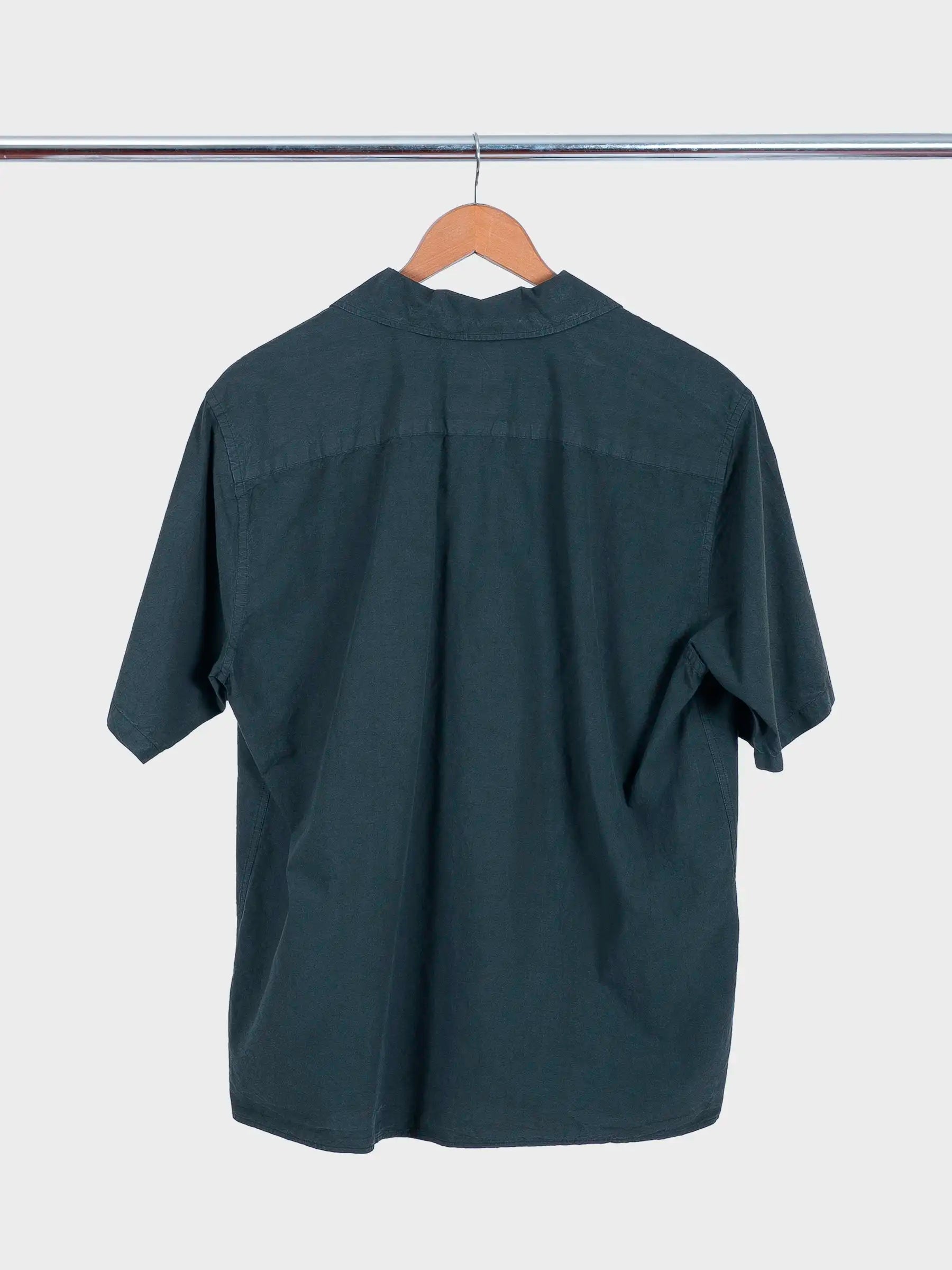 Carsten Cotton Tencel Shirt Black Olive