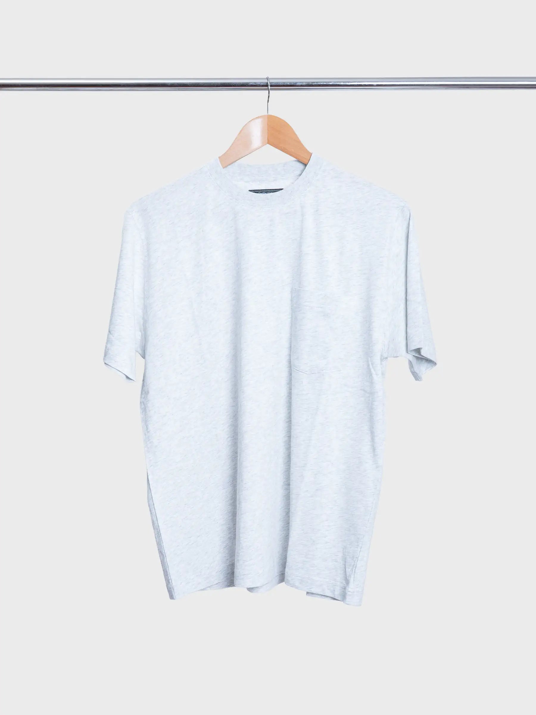 Pocket Tee Solid Ash