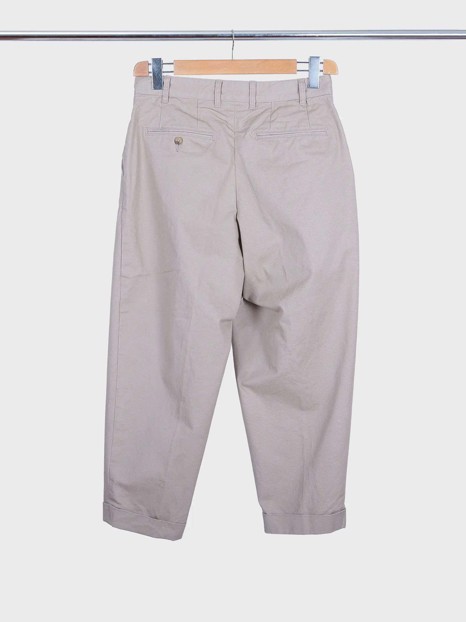 2 Pleats Twill Tapered Khaki
