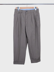 2 Pleats Twill Tapered Olive