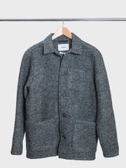 Ormiston Jacket Herringbone Wool in Moss