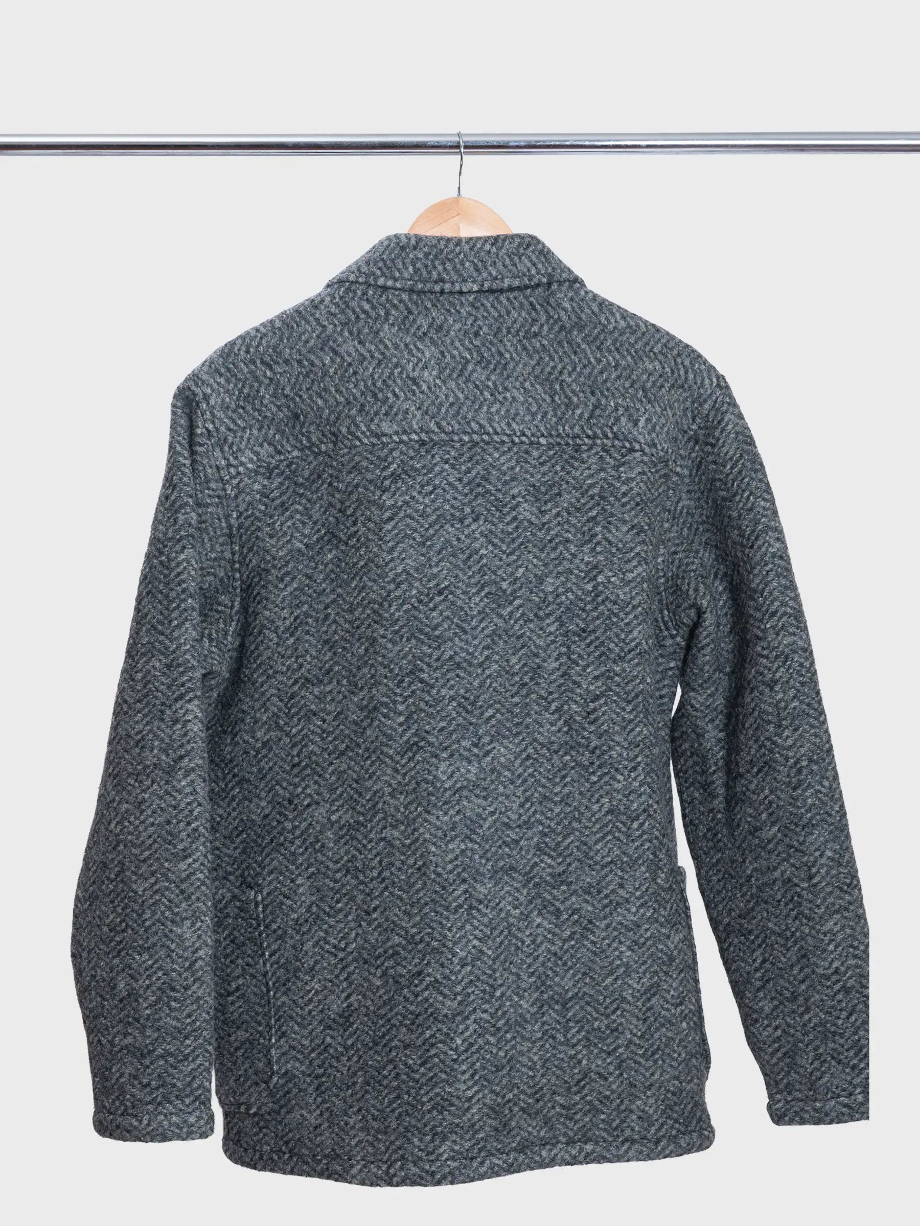 Ormiston Jacket Herringbone Wool in Moss