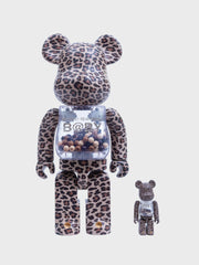 Bearbrick 400% + 100% Bearbrick My First Baby Leopard