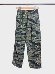 Tigerstripe Cargo Track Pants Mint Gold
