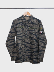 Bonsai Tigerstripe L/S Utility Shirt Mint Gold