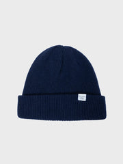Merino Lambswool Beanie Dark Navy