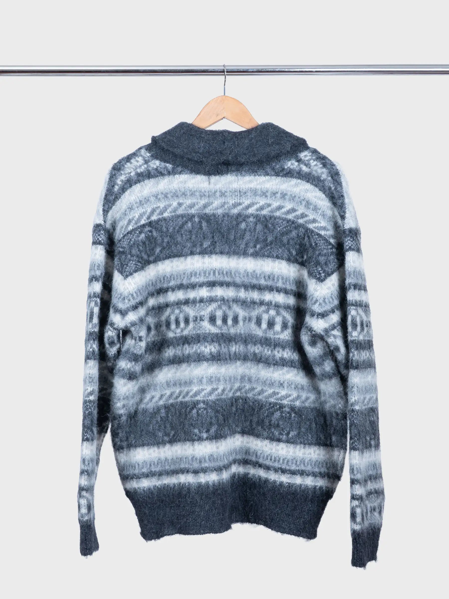 Shawl Collar Cardigan  Shaggy 3G