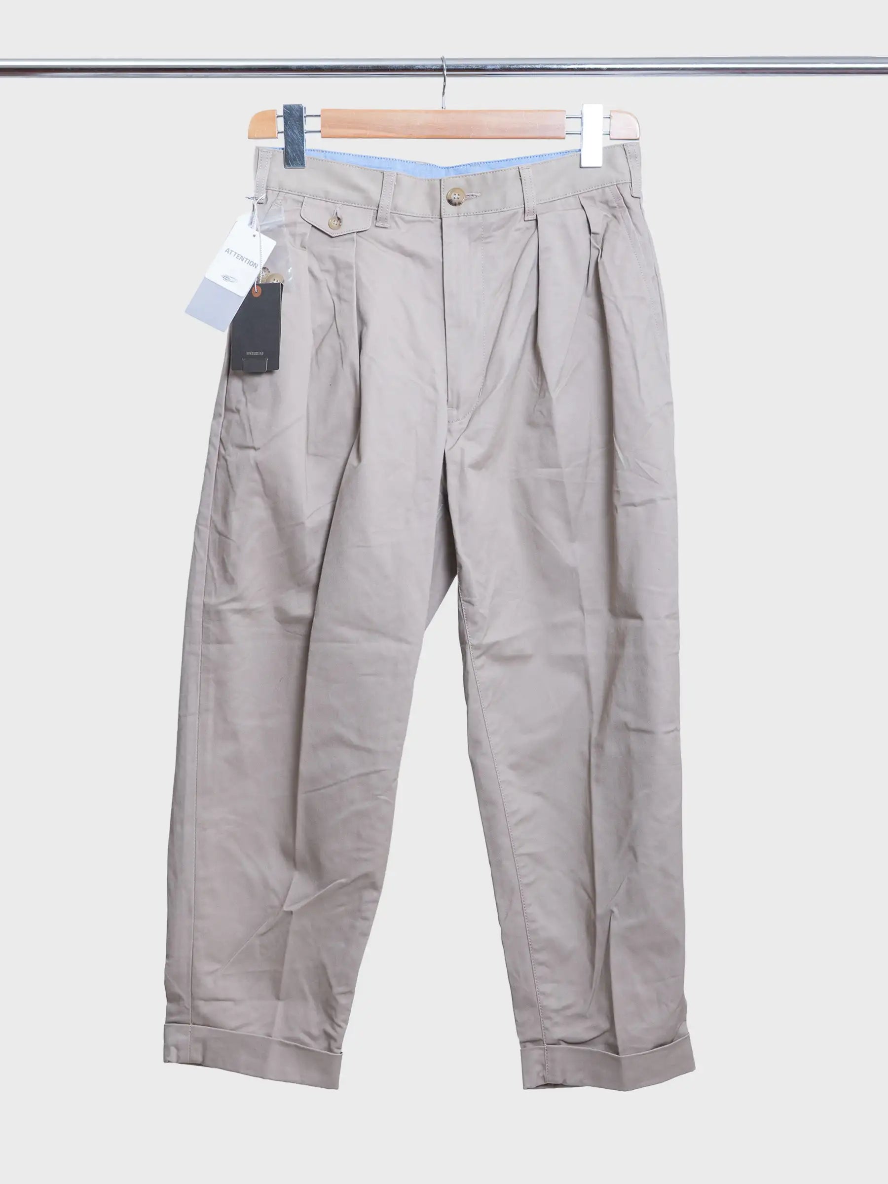 2 Pleats Twil Khaki