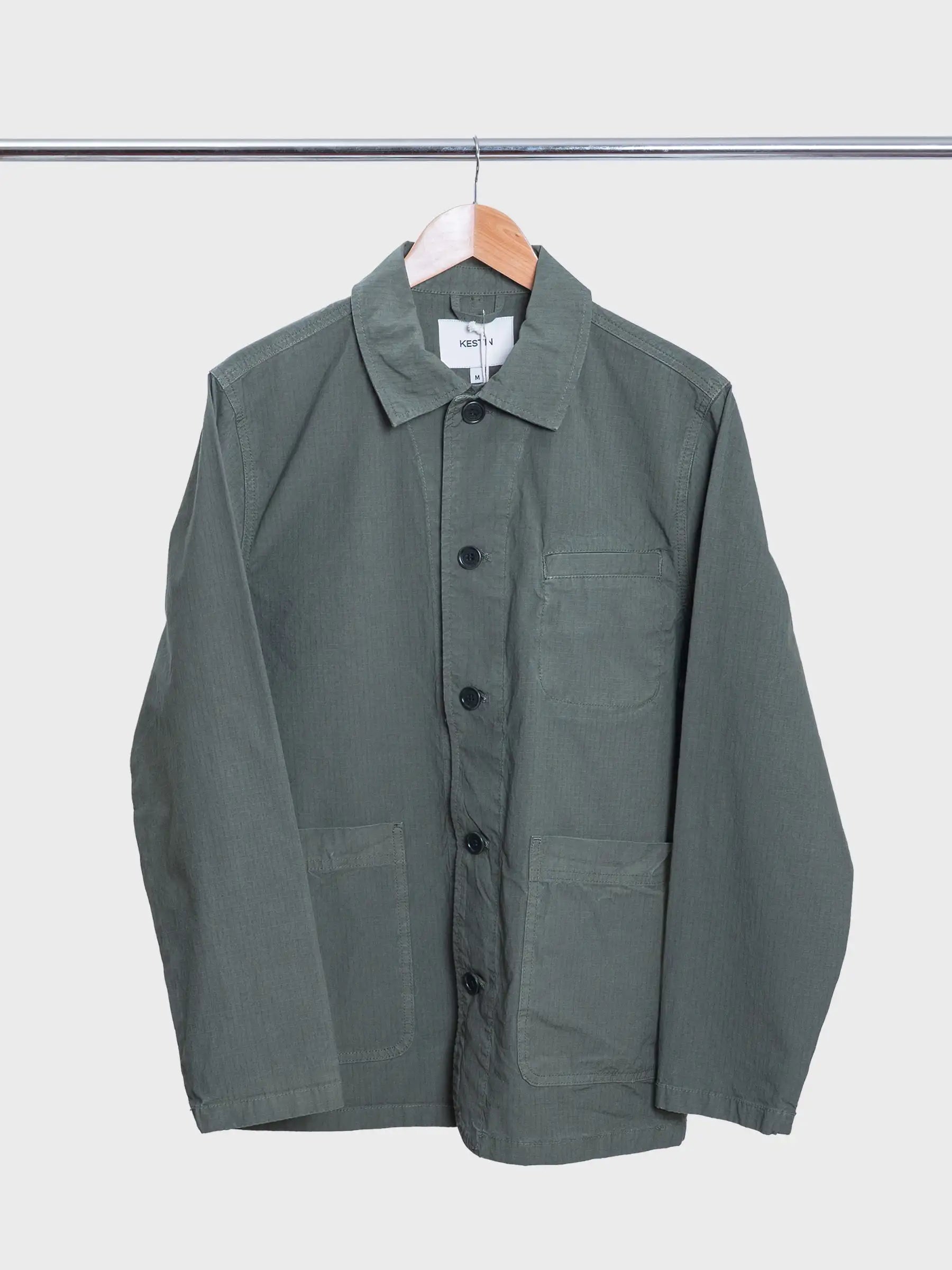 Huntly Jacket Dark Olive Cotton Ripstop