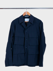 Mads Travel Light Overshirt Dark Navy