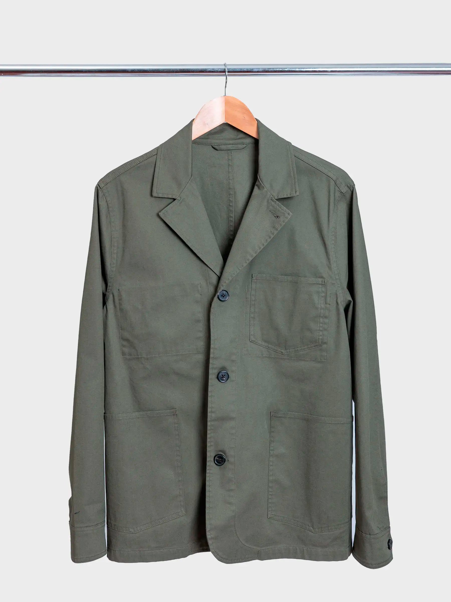 Sycamore Twill Cotton Piedye Olive Night