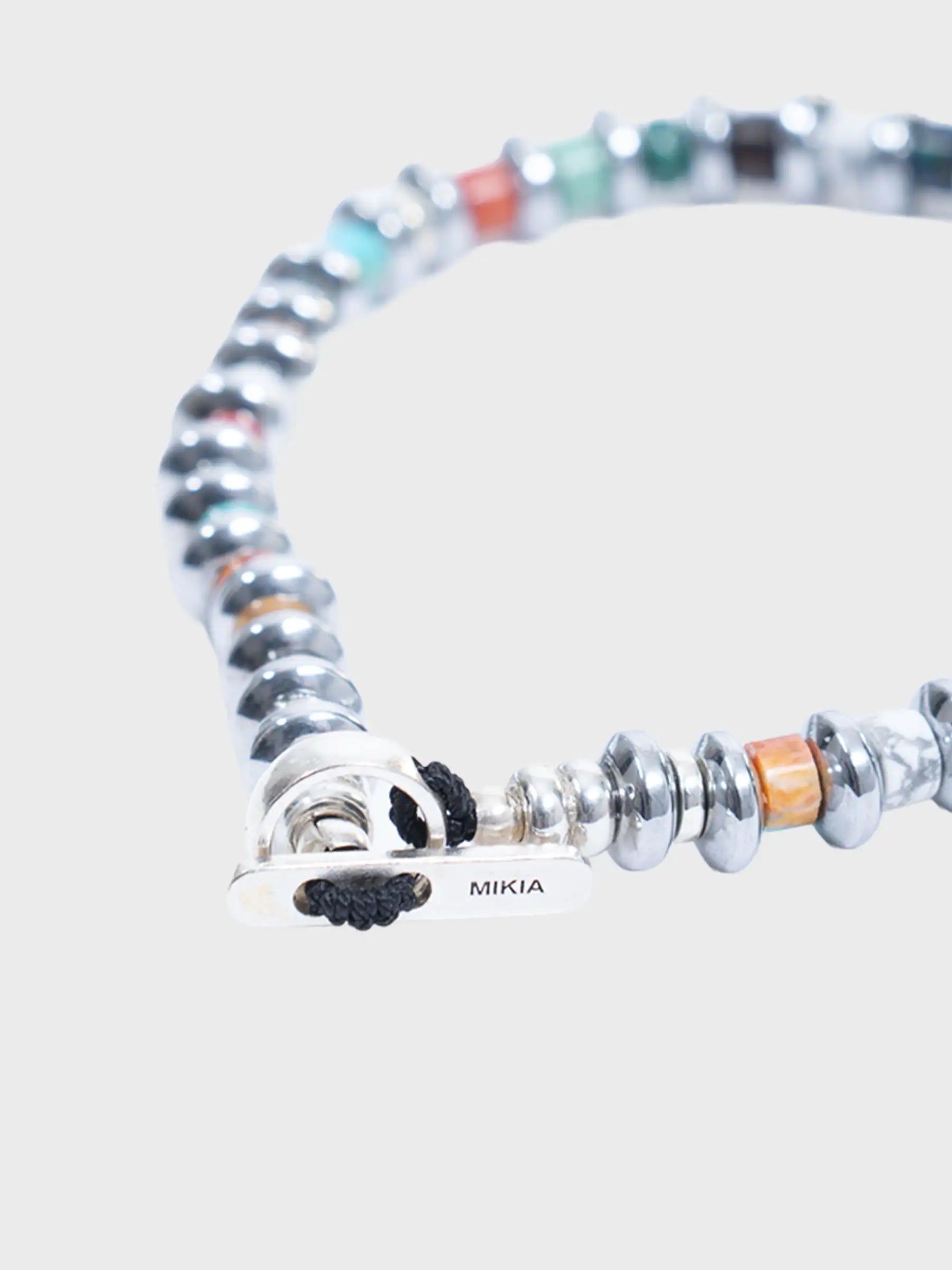 Hematite Roundel Beads bracelet Multi