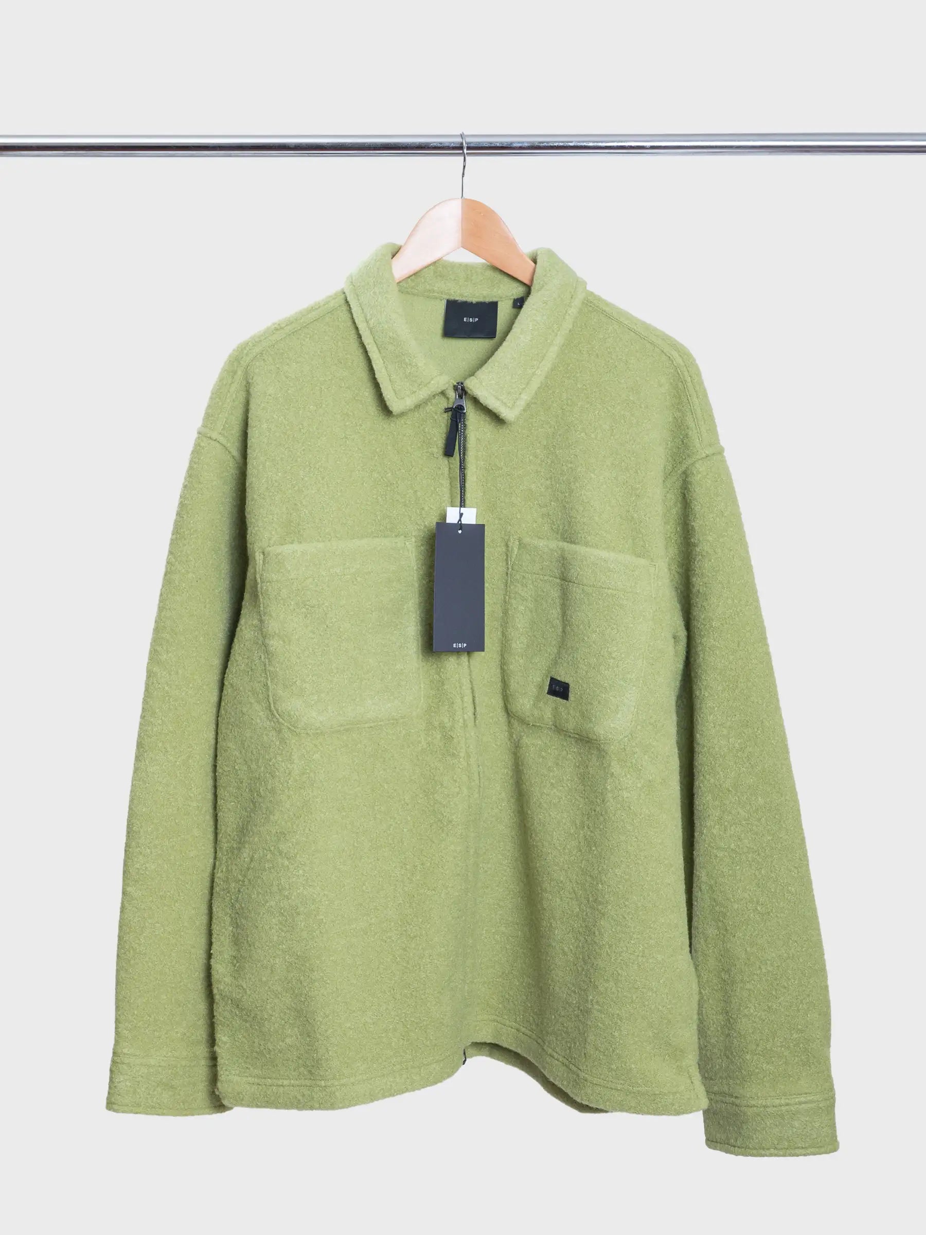 Zip Overshirt Bright Green