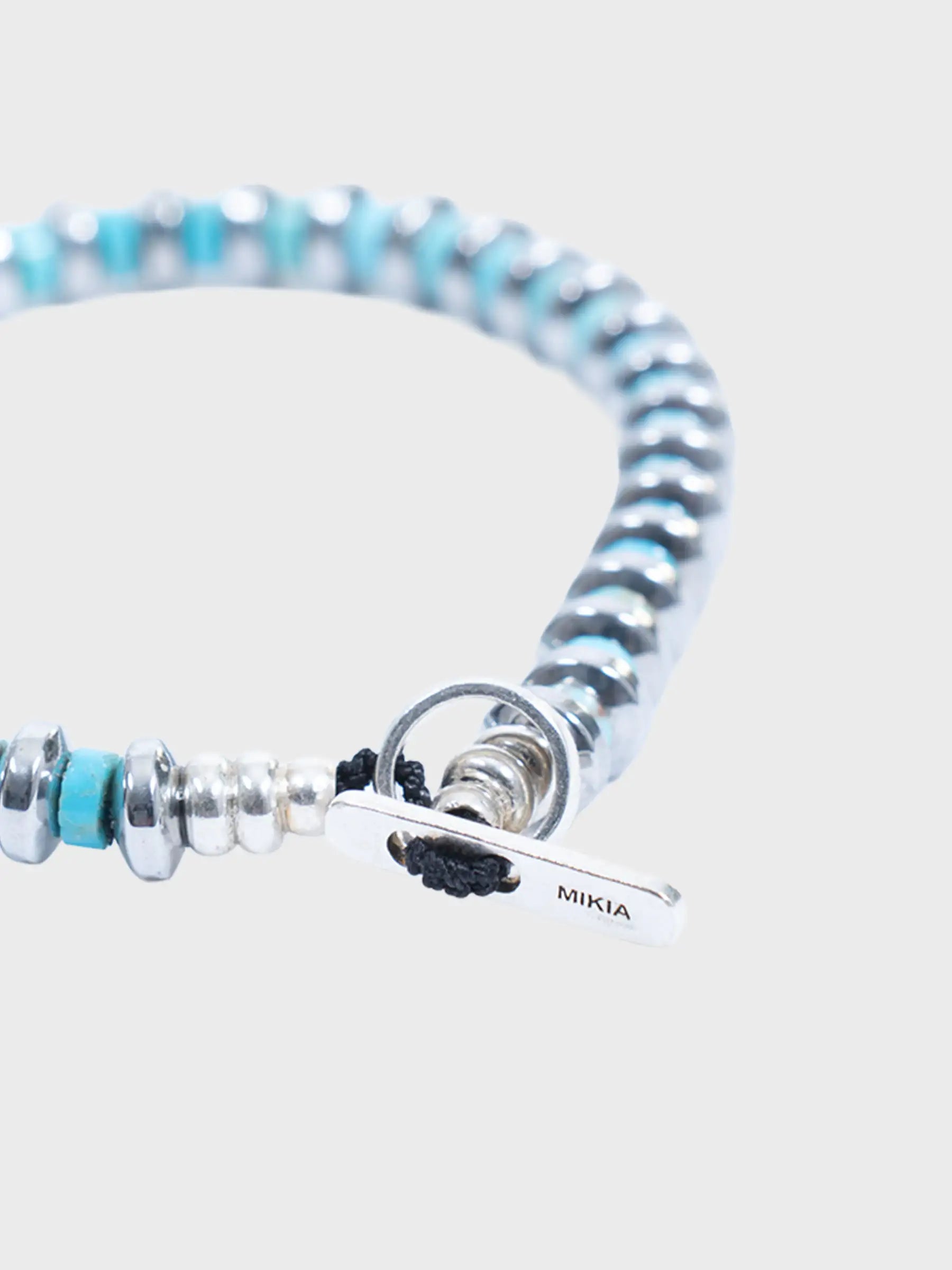 Hematite Roundel Beads bracelet Turquoise