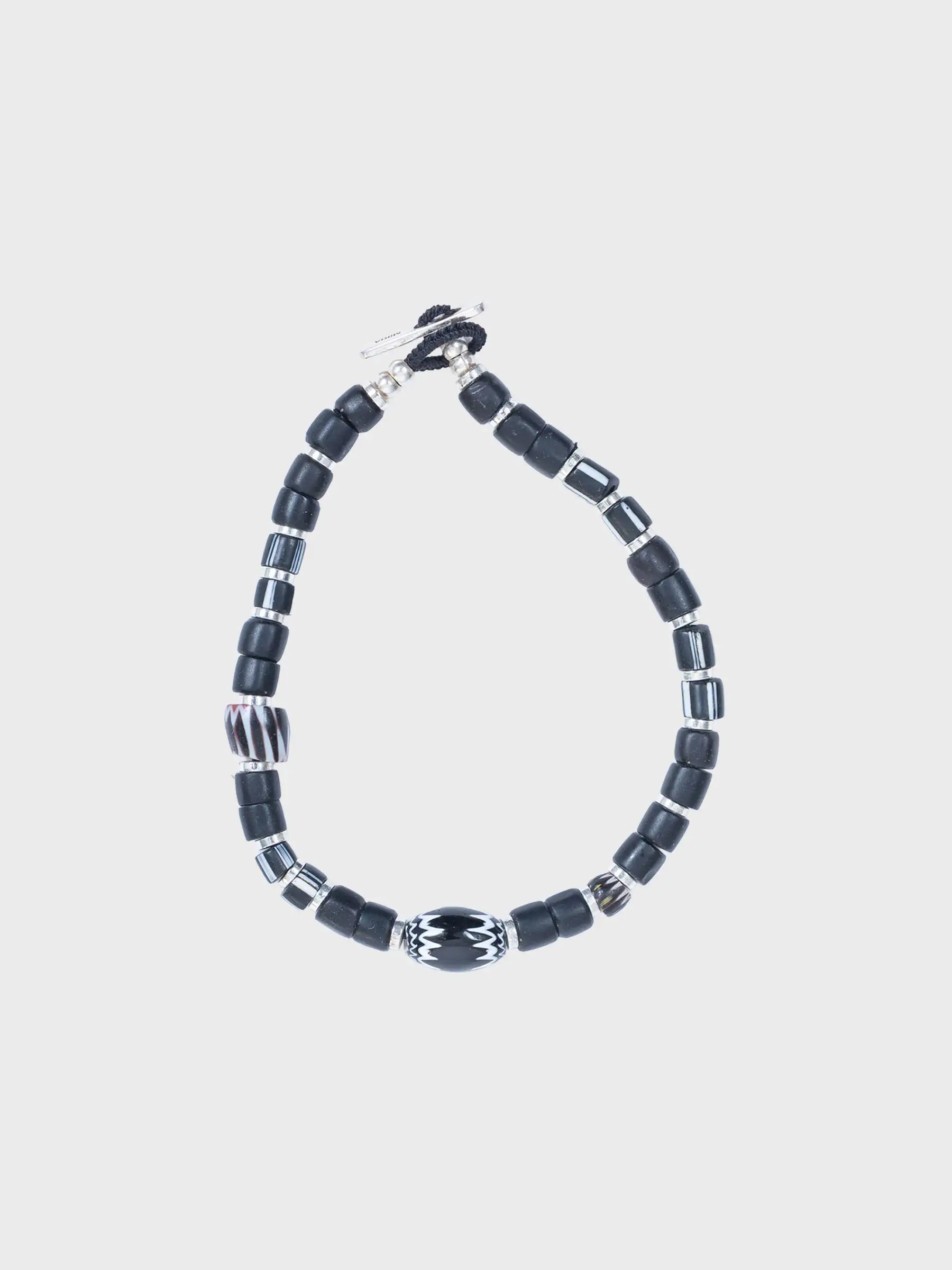 Trade Beads Bracelet Black Chevron
