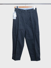2 Pleats Twil Black