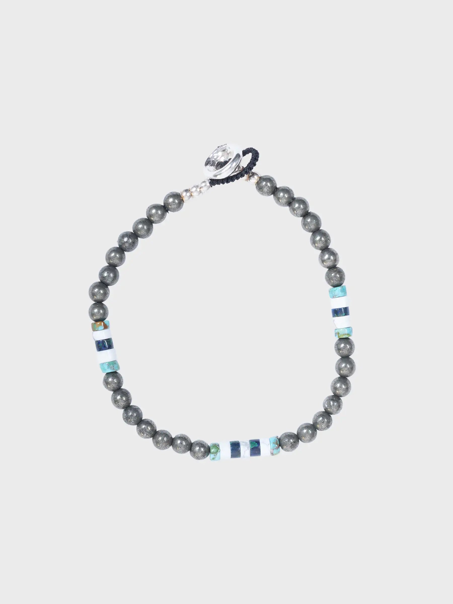 4mm Stone Bracelet Pyrite