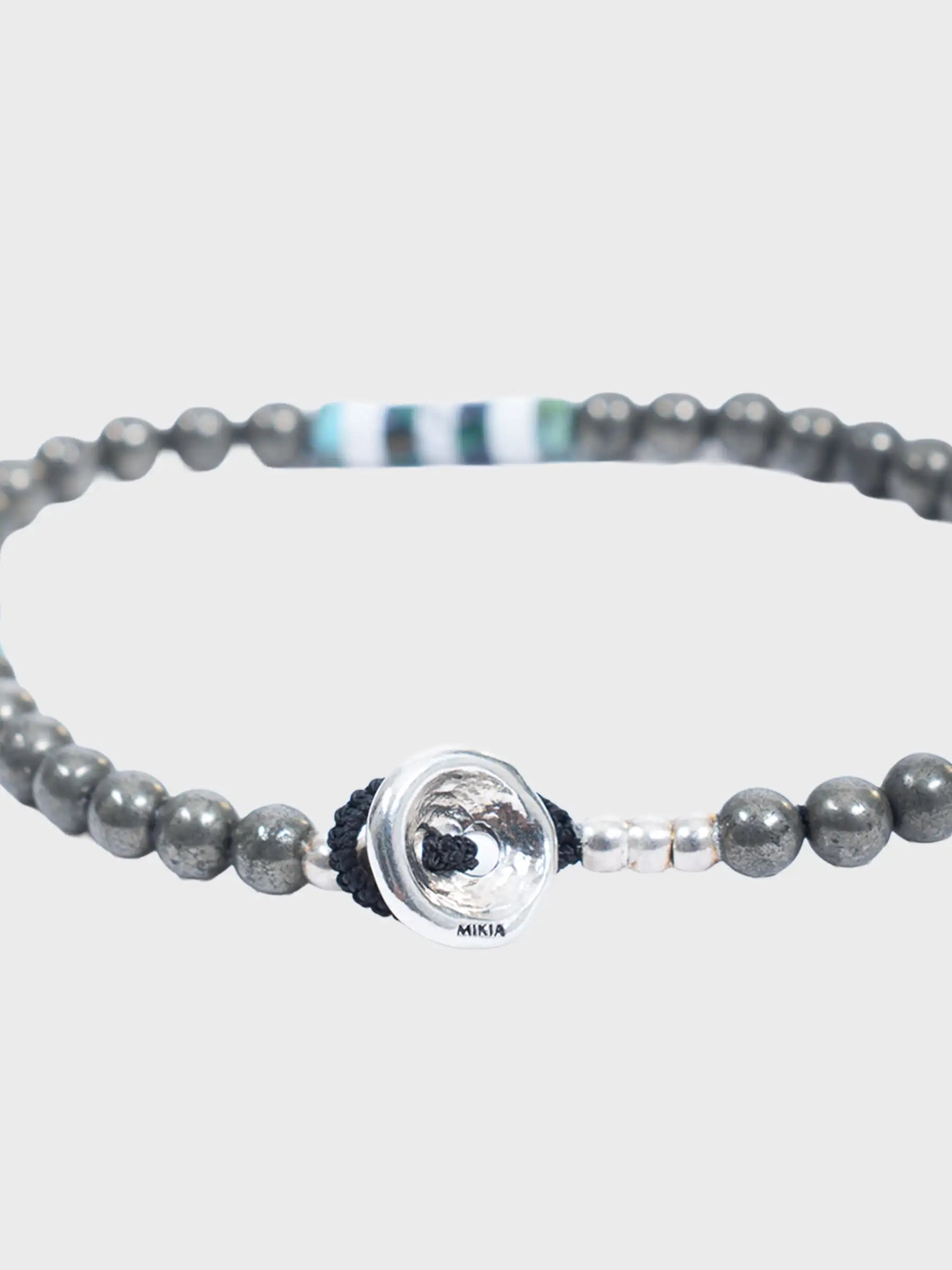 4mm Stone Bracelet Pyrite